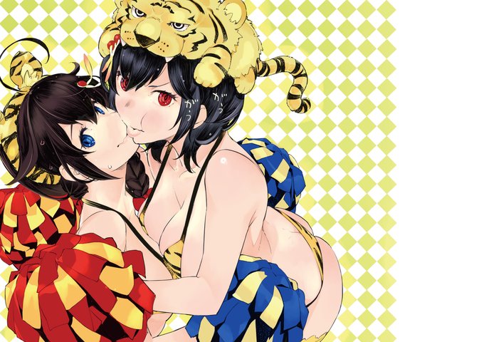 コピ本の表紙絵。虎なんだかマイクロビキニチアガールだかわかんない風味になってまいましたが、私にしてはモノスゴク早く倒したのでえらいという事にしておきます。 