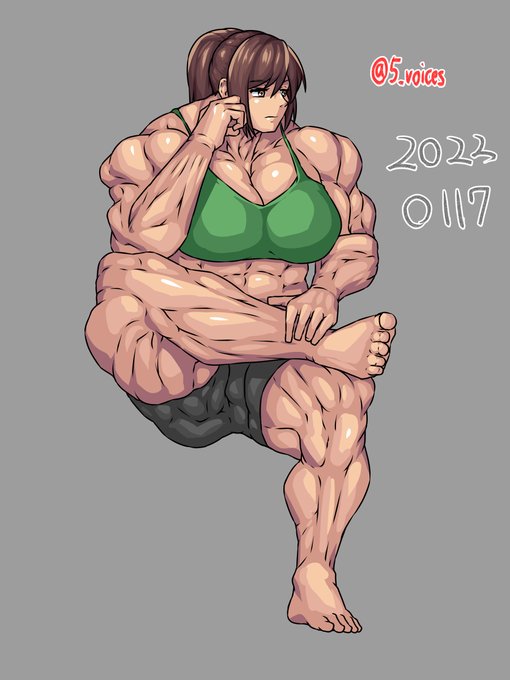 ボディビル模写。 