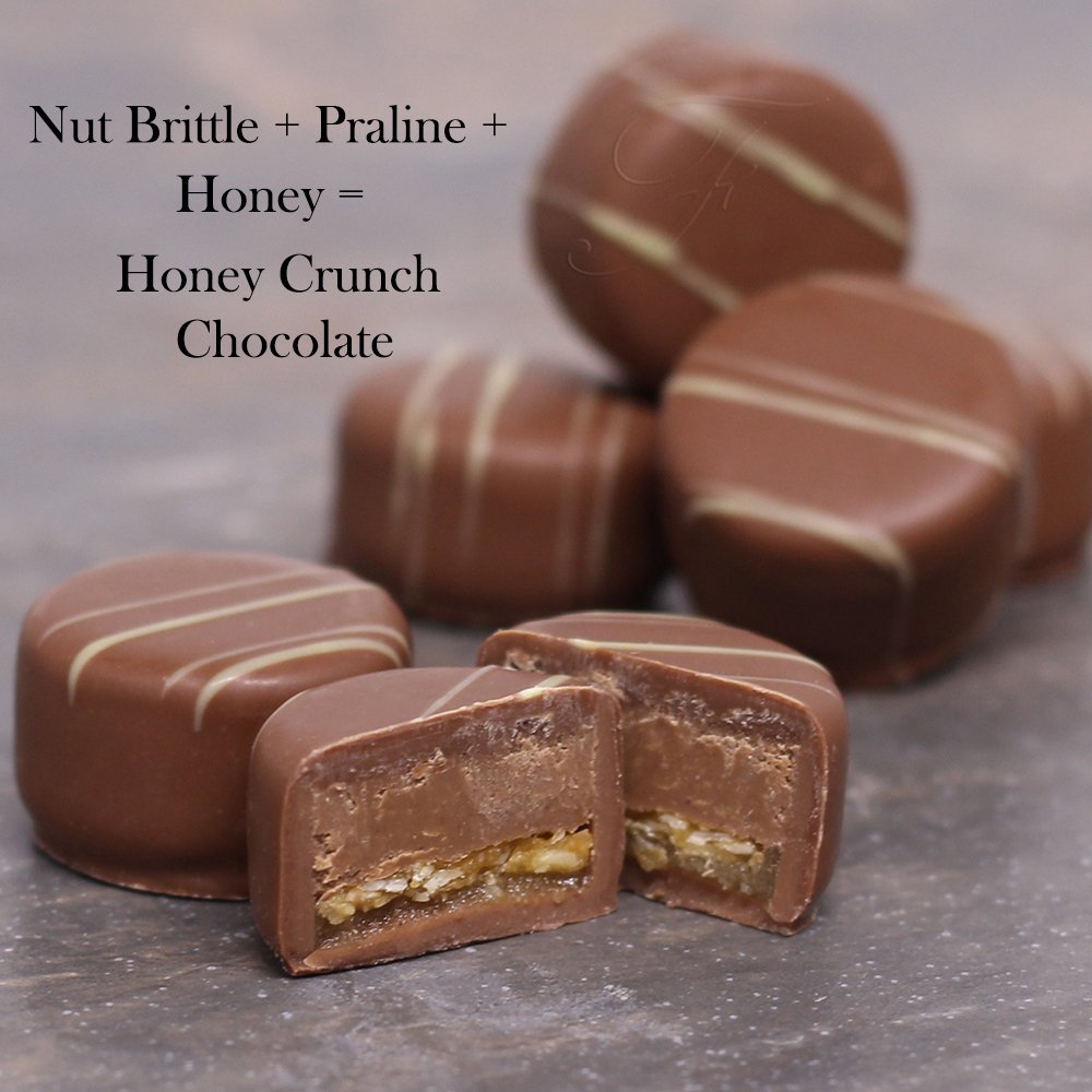 Have some honey crunch chocolates, sit back and enjoy.

We love this combination of nut brittle, praline and honey. 🍯🍫🥜

> bit.ly/3JnQO3v