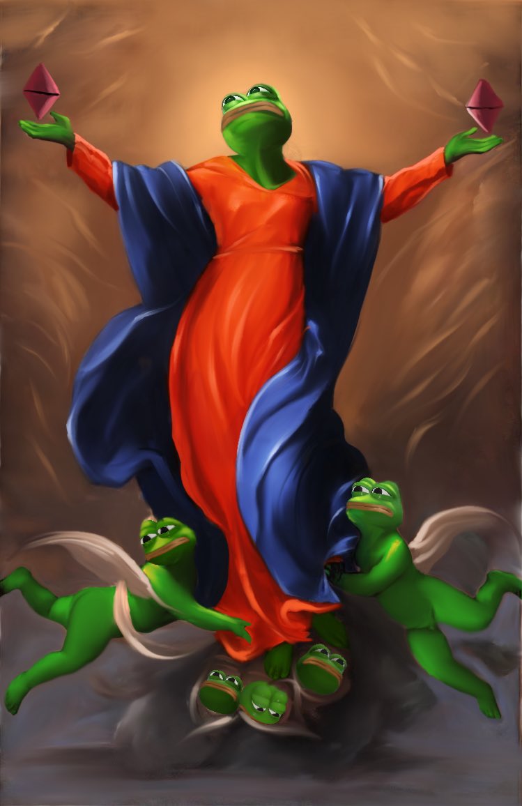 thecringeape's tweet photo. Dear @jaggedsoft and @jaggedVIP 🐸 

I’ve minted my Second Pepe 
“SACRED PEPE” at @opensea 

Edition of (1/1) RP for 0.28$ETH

Retweets are highly expecting!💔🐸 
@jaggedsoft @jaggedVIP @Alice_NFT_Art 
#nfts #NFTCommunity #BAYC 
 #NFT #NFTdrop  

https://t.co/aw9VsaEMUu https://t.co/Pc2OZ92Ldx
