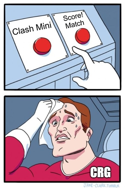 This is not an easy decision!

#ClashMini #ScoreMatch #CRG #CreativeRoGamers #CRGmeme