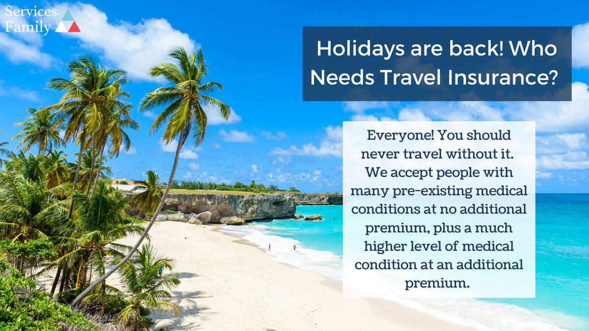 It is Blue Monday today, one of the most popular days of the year to book a holiday, but don't forget to get a comprehensive insurance policy at the same time. In the current climate this is especially important with changes happening all the time. 
#bluemonday #holidaytime