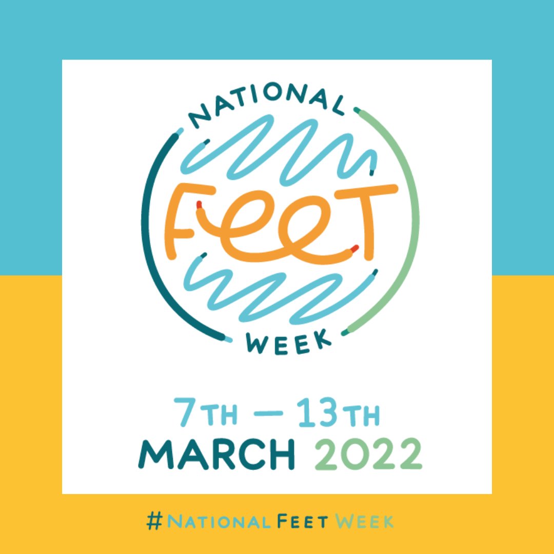 National Feet Week is back on 7th - 13th March 2022, keep your eyes peeled for competitions and advice on taking care of your feet! #NationalFeetWeek #podiatry #chiropody #footcare #NationalFeetWeek2022 #letstalkaboutfeet
