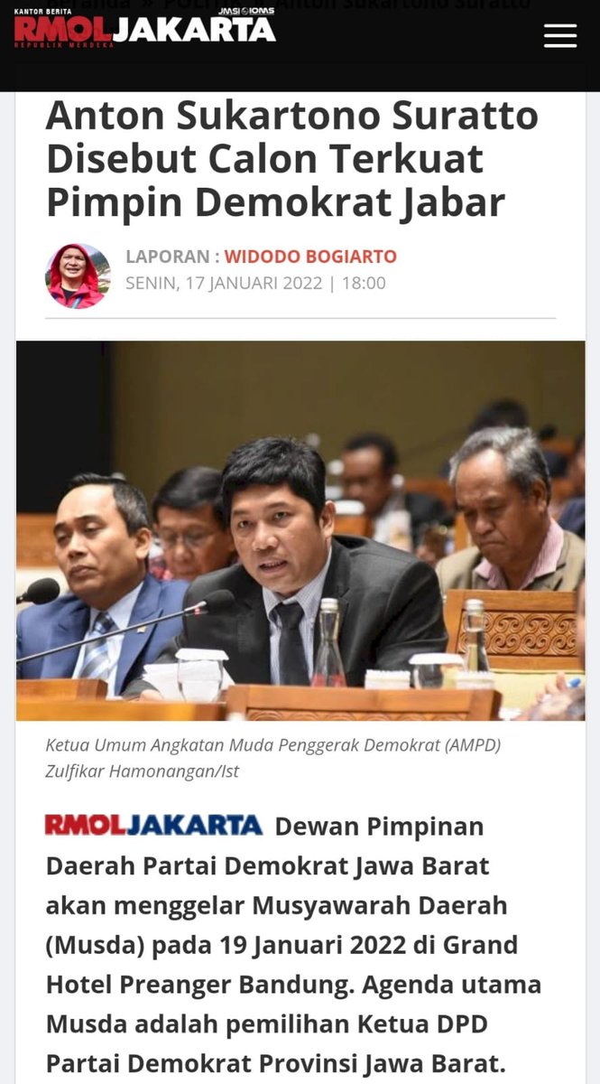Antonsuratto1's tweet photo. Terima Kasih atas dukungan yang mengalir terus ke saya 🤝🙏 #musda #demokrat #jawabarat https://t.co/AgKPgjQ1Po