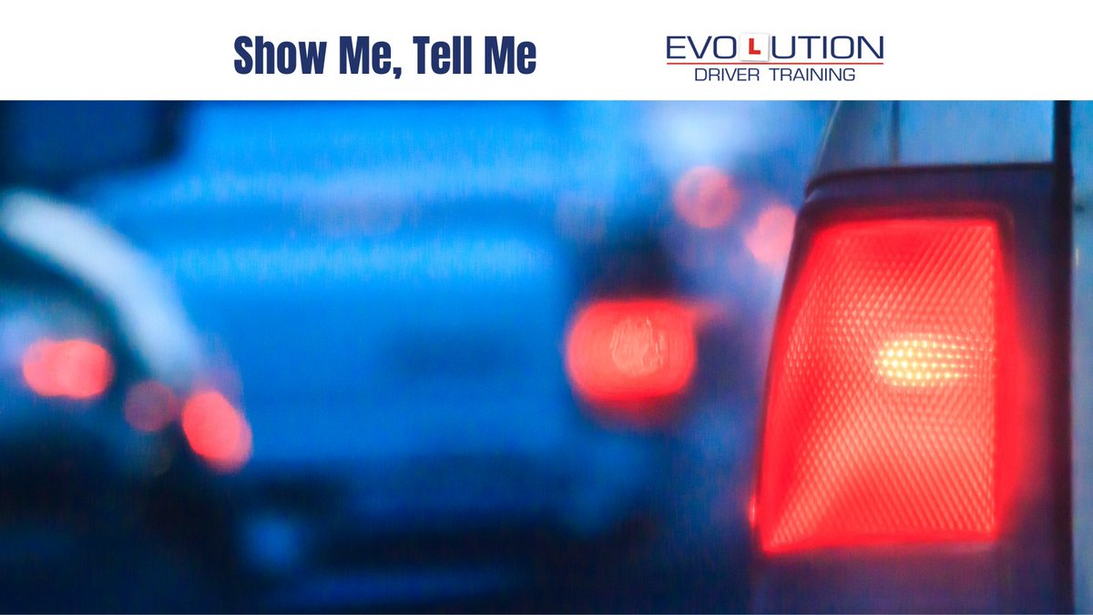 SteveHullADI's tweet photo. Tell me Questions
Q: How would you check the brake lights are working on the car?
A: Explain youβd operate the brake pedal, make use of reflections in windows or doors, or ask someone to help
#DrivingLessonsNorwich #ShowMeTellMeQuestions https://t.co/iz9AhMptu7