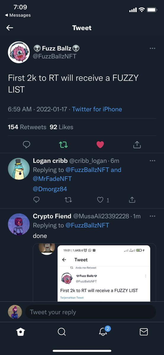 Mustaafaali_'s tweet photo. @FuzzBallzNFT done https://t.co/PX7ZCouHDE