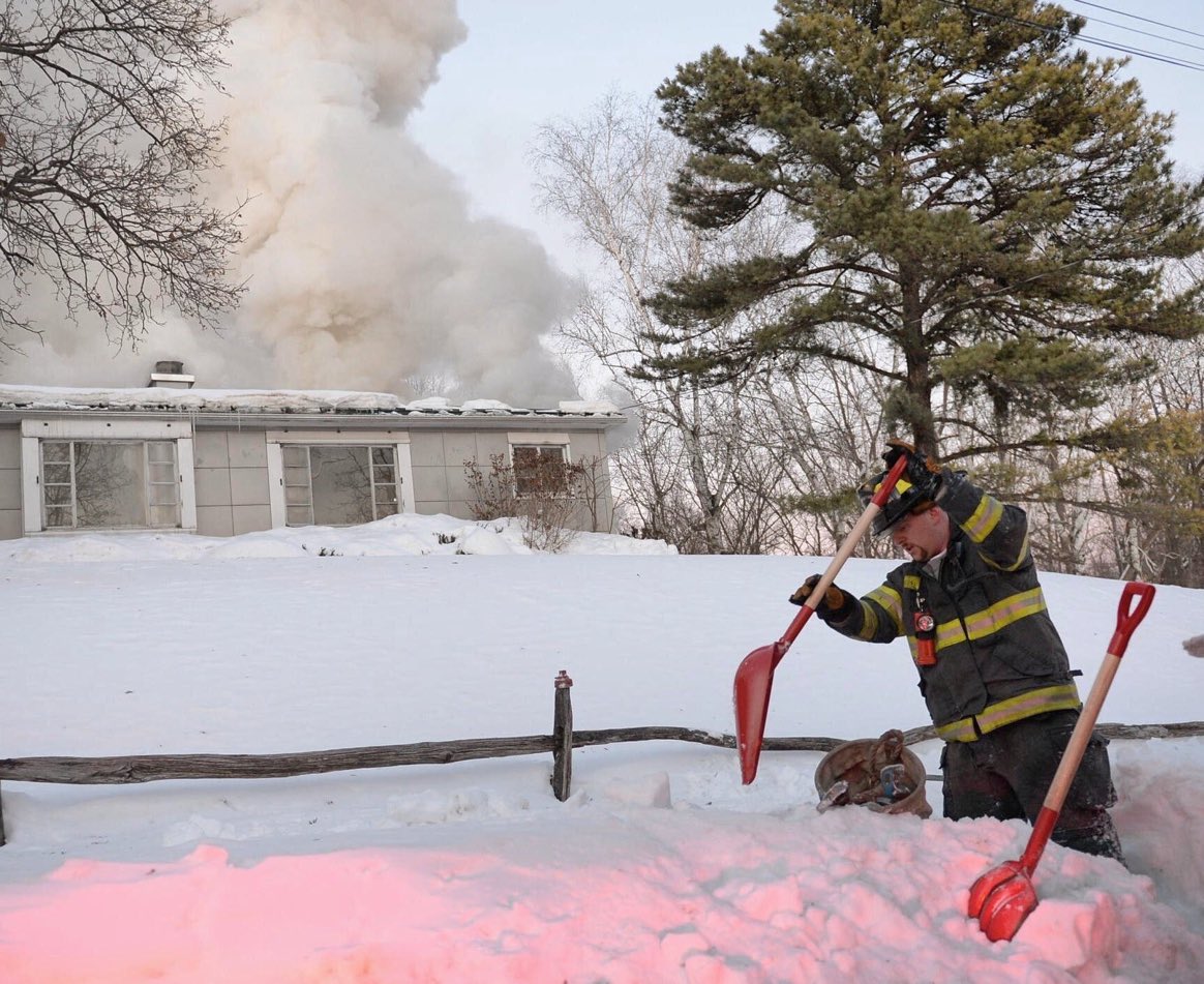 Fire engines have about 5 minutes of water on-board. That's 5 minutes to locate your hydrant in a snowdrift, dig it out, and hook up supply hoses before the truck runs out of water. This is all happening while your house is burning down. Help US help YOU by clearing your hydrant.