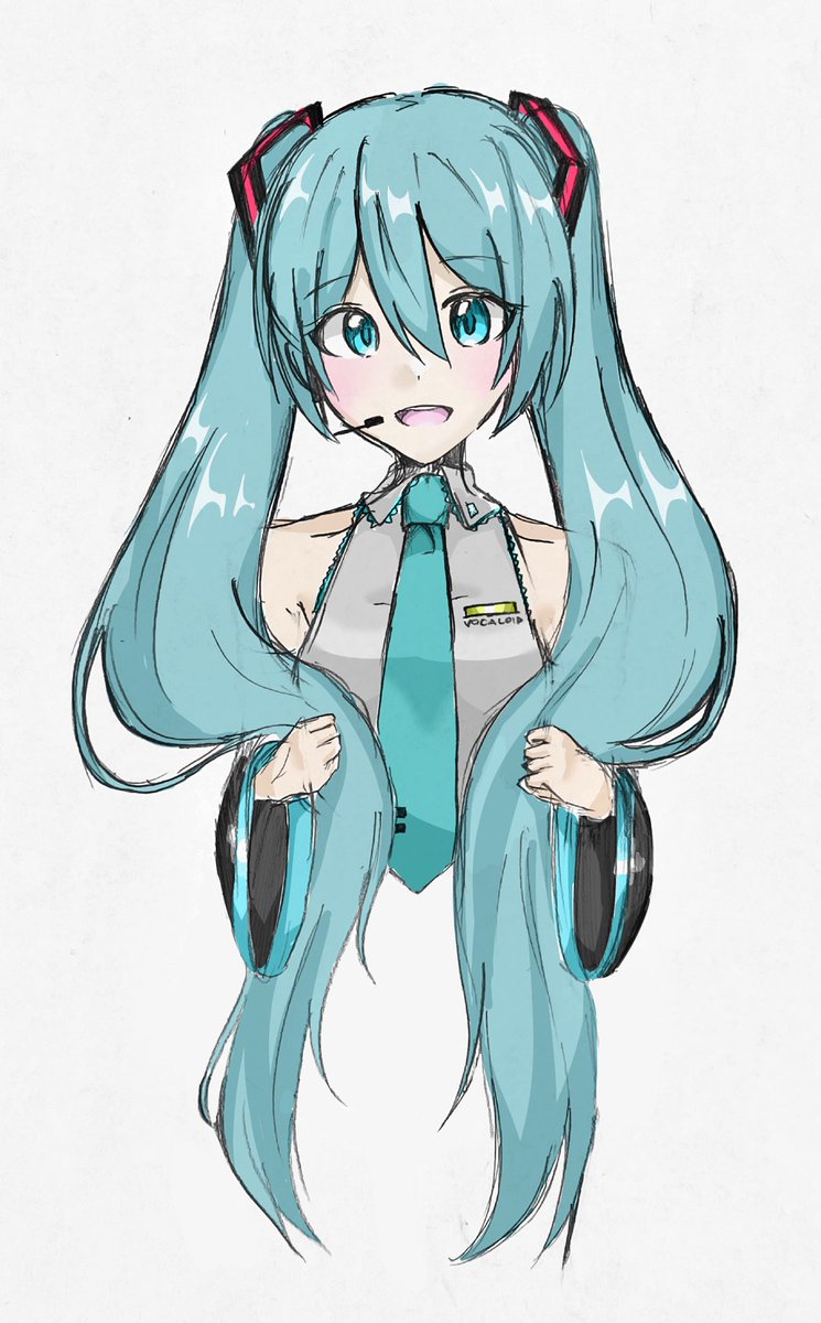 初音ミク「#初音ミクイラスト #初音ミク ふわふわ 」|抹茶ぷりん。のイラスト