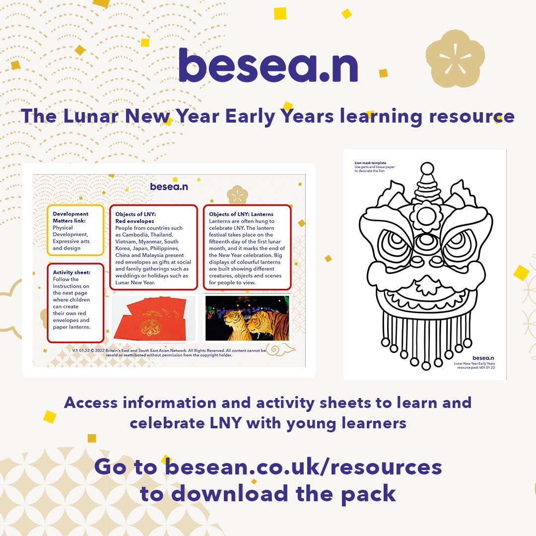 besea_n's tweet photo. THE LUNAR NEW YEAR EARLY YEARS LEARNING RESOURCE IS LIVE! We have created a toolkit that takes the work out of lesson planning. We focussed on creating fun activities paired with compelling facts about LNY for children 2 years+. Link in bio ☝🏼 https://t.co/GrBlJk2eme