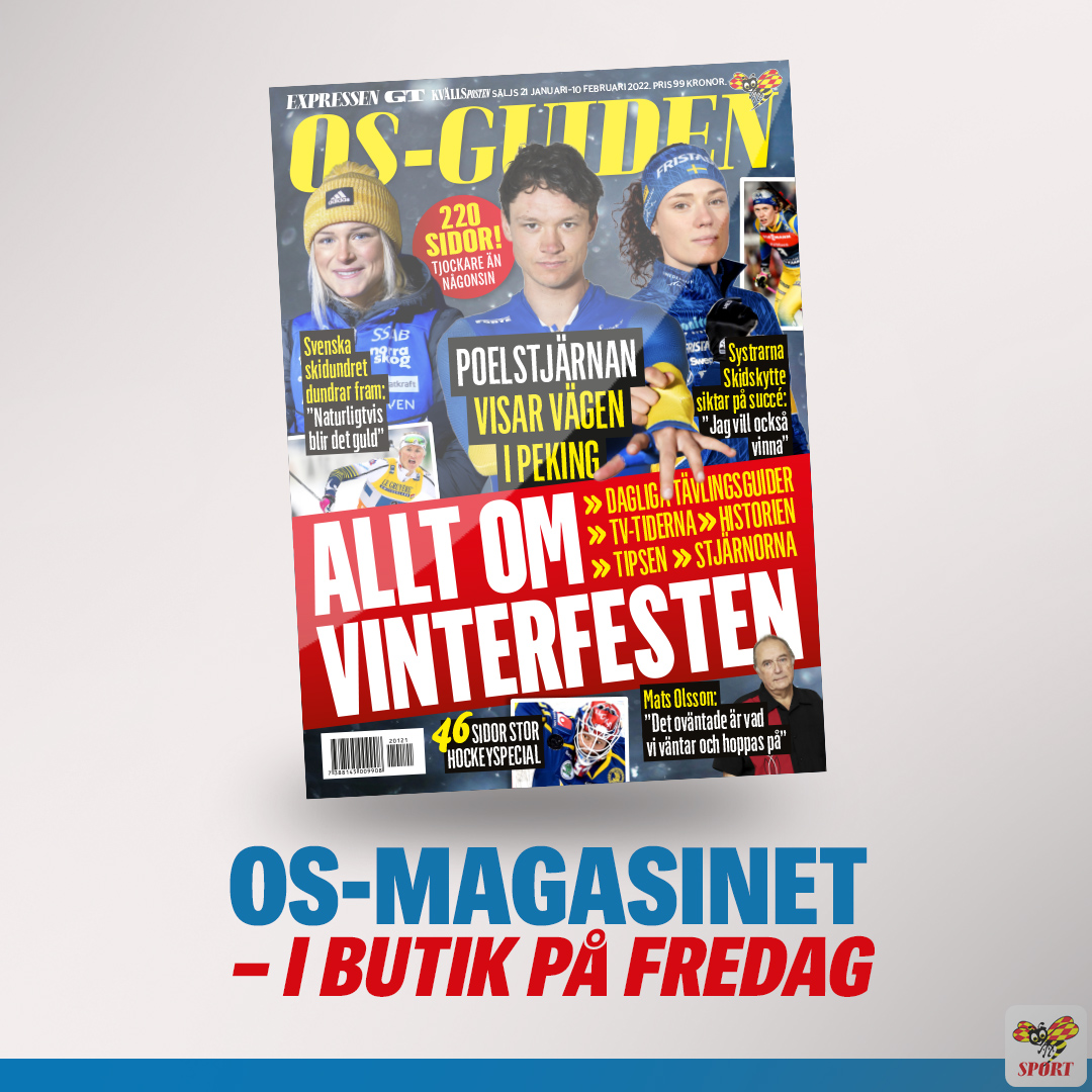 NU ÄR DET SNART DAGS! SportExpressens mäktiga OS-magasin finns i din butik på fredag. Läs om allt inför festen.