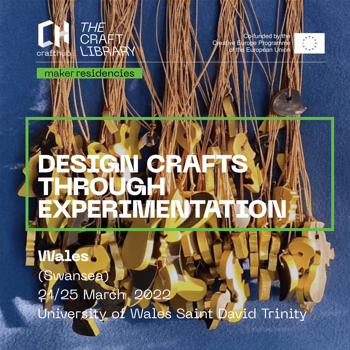 CrafthubEu's tweet photo. 🔹DESIGN CRAFTS THROUGH EXPERIMENTATION🔹
📍Wales, Swansea📆21-25 March 2022
@UWTSD
🔹Fill up before 2nd of February and discover the next residency into #DesignCrafts department at @ArtSwansea.🔹
#CraftHubLibrary #CraftHubResidency
🔗Link: https://t.co/zu2qmcI6on https://t.co/AyY6S9B4ok