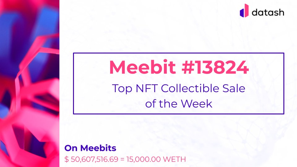 datash_NFT's tweet photo. #NFT Collectible Sale of the Week 🚀

This week's Top #NFT Collectible Sale of the Week is a #Meebit with a buzzcut and a backwards magenta cap. Which #NFT will it be next week? https://t.co/y9VgsvUwgv
