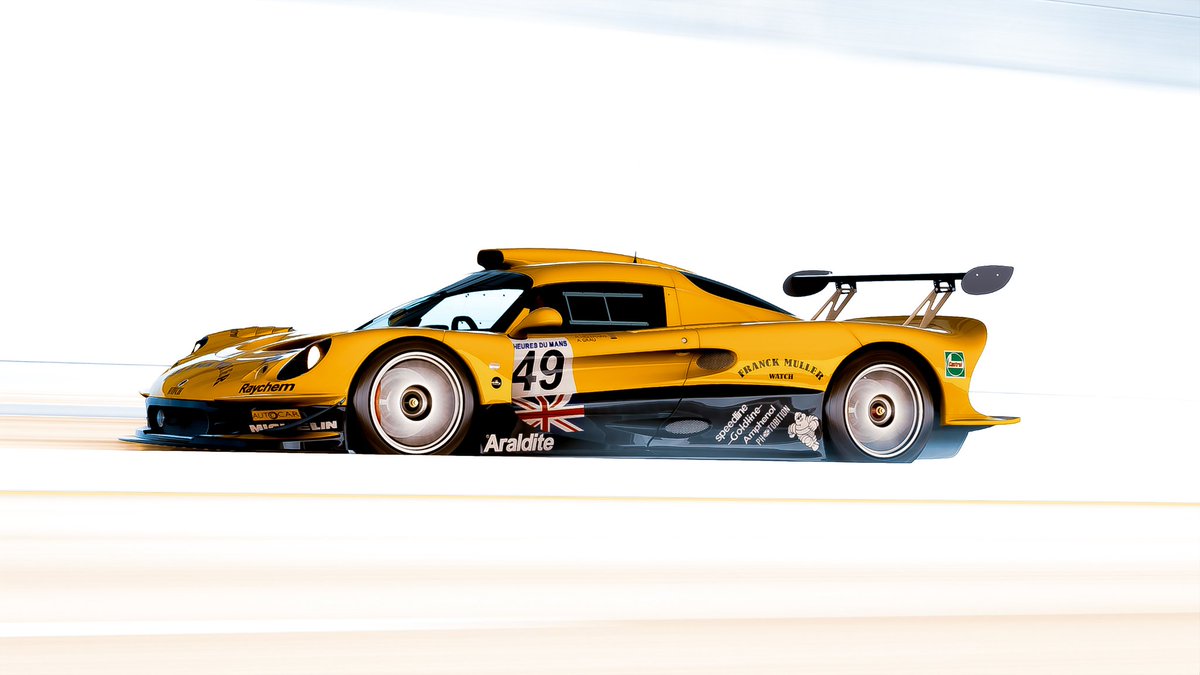 Macers_Media's tweet photo. The Lotus Elise GT1 (also known as the Lotus GT1 and known internally as Type-115 is a race car developed for grand tourer-style sports car racing starting in 1997

#ForzaHorizon5 #FH5 #VirtualPhotography #lotus 
@WeArePlayground @ForzaHorizon @lotuscars https://t.co/ZpqStsQsp0