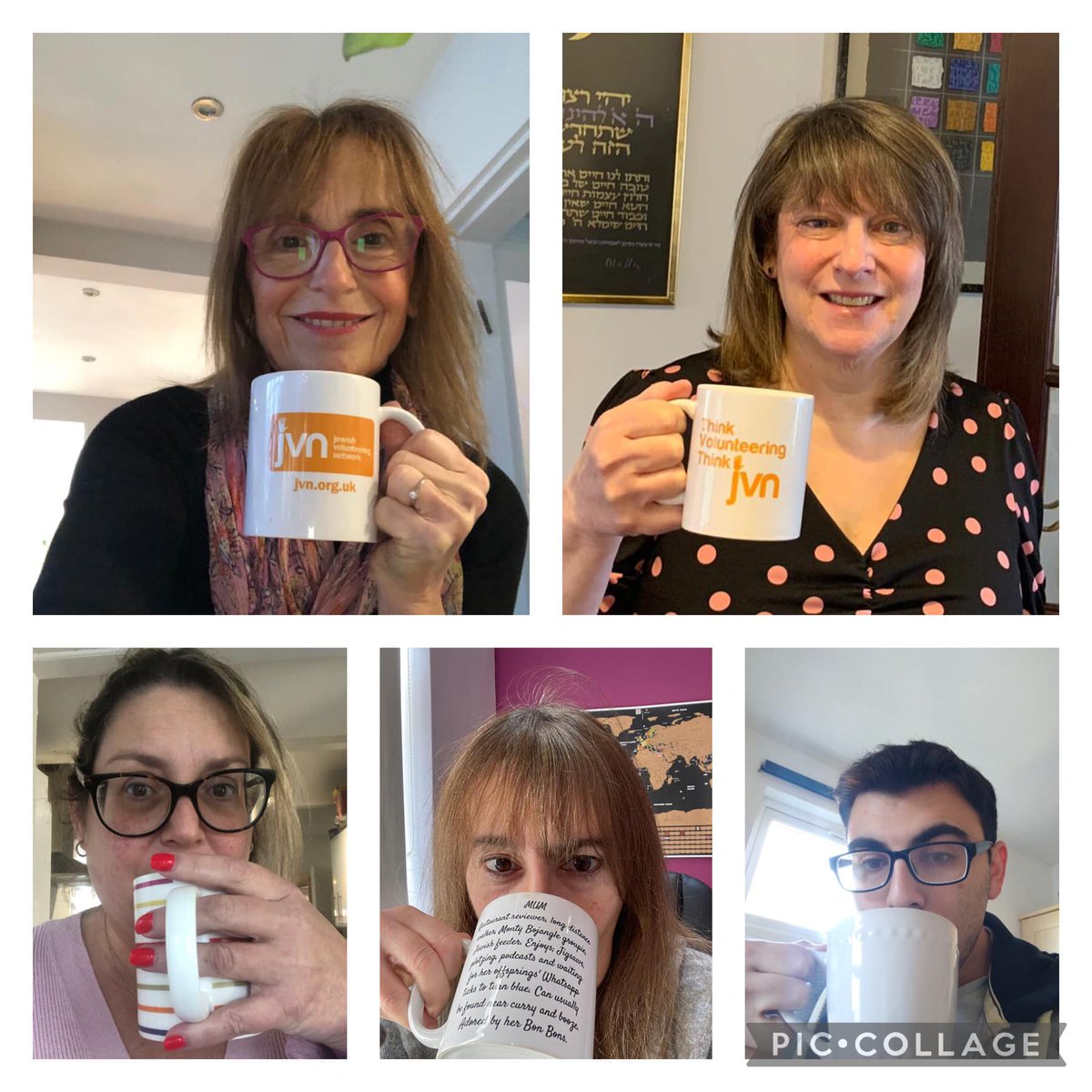JVN_org_uk's tweet photo. One of the most powerful benefits of volunteering is the improvement in one’s sense of well-being, starting with a cuppa with colleagues 
#BrewMonday @MitzvahDay https://t.co/Wt4qI5zJGu