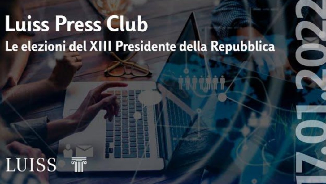 paciniannalisa's tweet photo. 📌 Oggi ore 15:00 #LuissPressClub @Stampa_Estera sulla elezione del Presidente della Repubblica 🇮🇹 con i prof @UniLUISS Giovanni #Orsina @LUISSSoG, Roberto @profdalimonte e Cristina #Fasone 👇
@MLvanAalderen
https://t.co/c3umLj3yOQ https://t.co/getU8k4ySJ