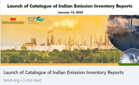 ValluriTA's tweet photo. TERI in partnership with Environmental Defense Fund launching a report "Catalogue of Indian Emission Inventory Reports"
A database of all publicly available EI reports for India #emissioninventory #pollution #airquality #technology #airpollution #India https://t.co/GH9VAs0aUW https://t.co/tkRTnTVPaK