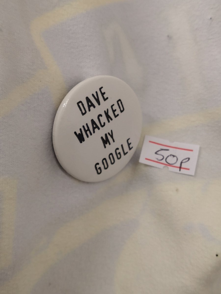 Charity shop find today <a href="/DaveGorman/">Dave Gorman</a> . Was this ever part of your merch ?