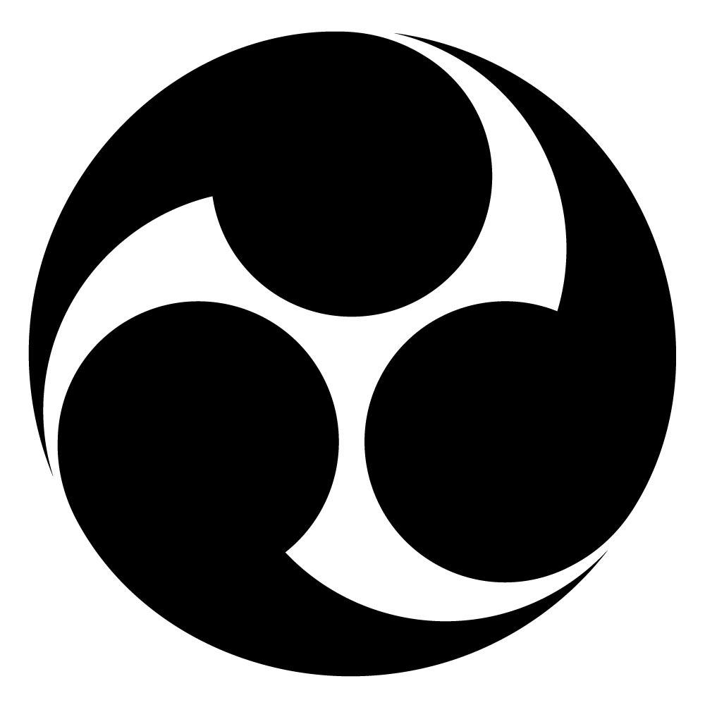 わが家の家紋は『左三つ巴』。 火の災害を防ぐ意味や、勾玉を図案に