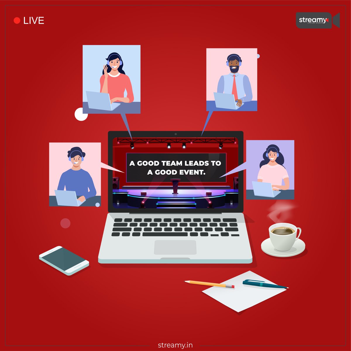 streamytech's tweet photo. Your virtual event idea on paper is as good as the designers, engineers and technicians you work with.
#StreamyFactSheet #Streamyverse #Streamy #eventprofs #event @deepak_pawar https://t.co/bnPR9tgSsk