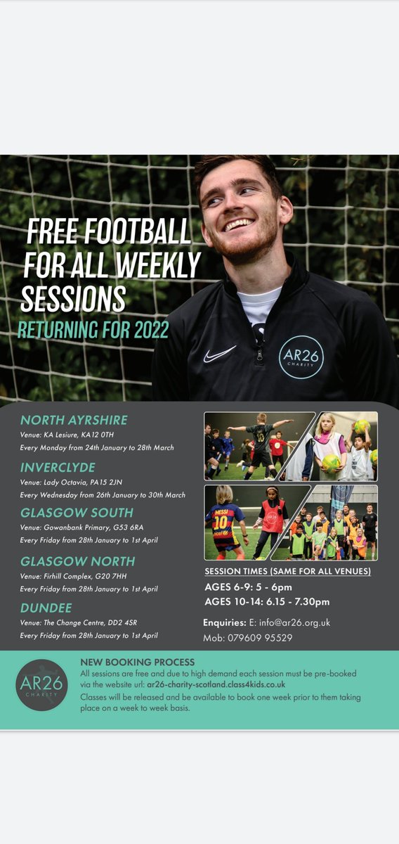 See flyer for free football sessions starting 28th January. Places have to be booked in advance. 🙂
<a href="/stclementsps/">St Clement's Primary</a>