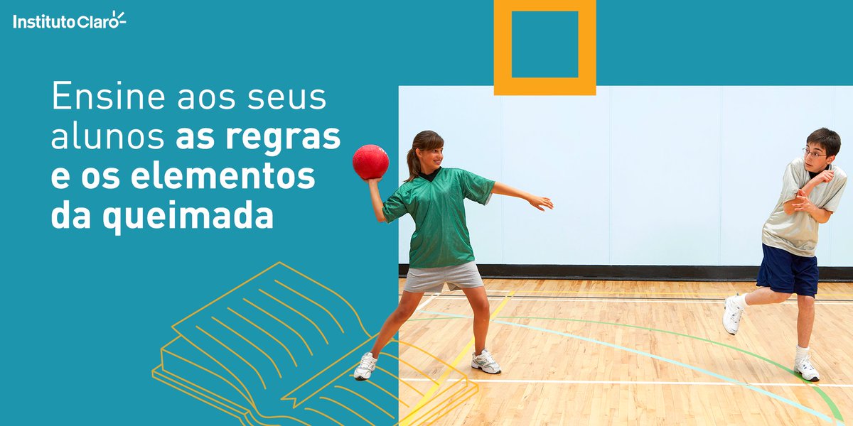 instituto_claro's tweet photo. Confira o nosso #planodeaula sobre as regras e os elementos da queimada, que vão ajudar a explicar o jogo aos alunos, além de auxiliar na resolução de conflitos pelo diálogo. Acesse https://t.co/ASMsHru8U4 e veja o material completo! 🏐 #educaçãofisica https://t.co/p8K37jRnJw