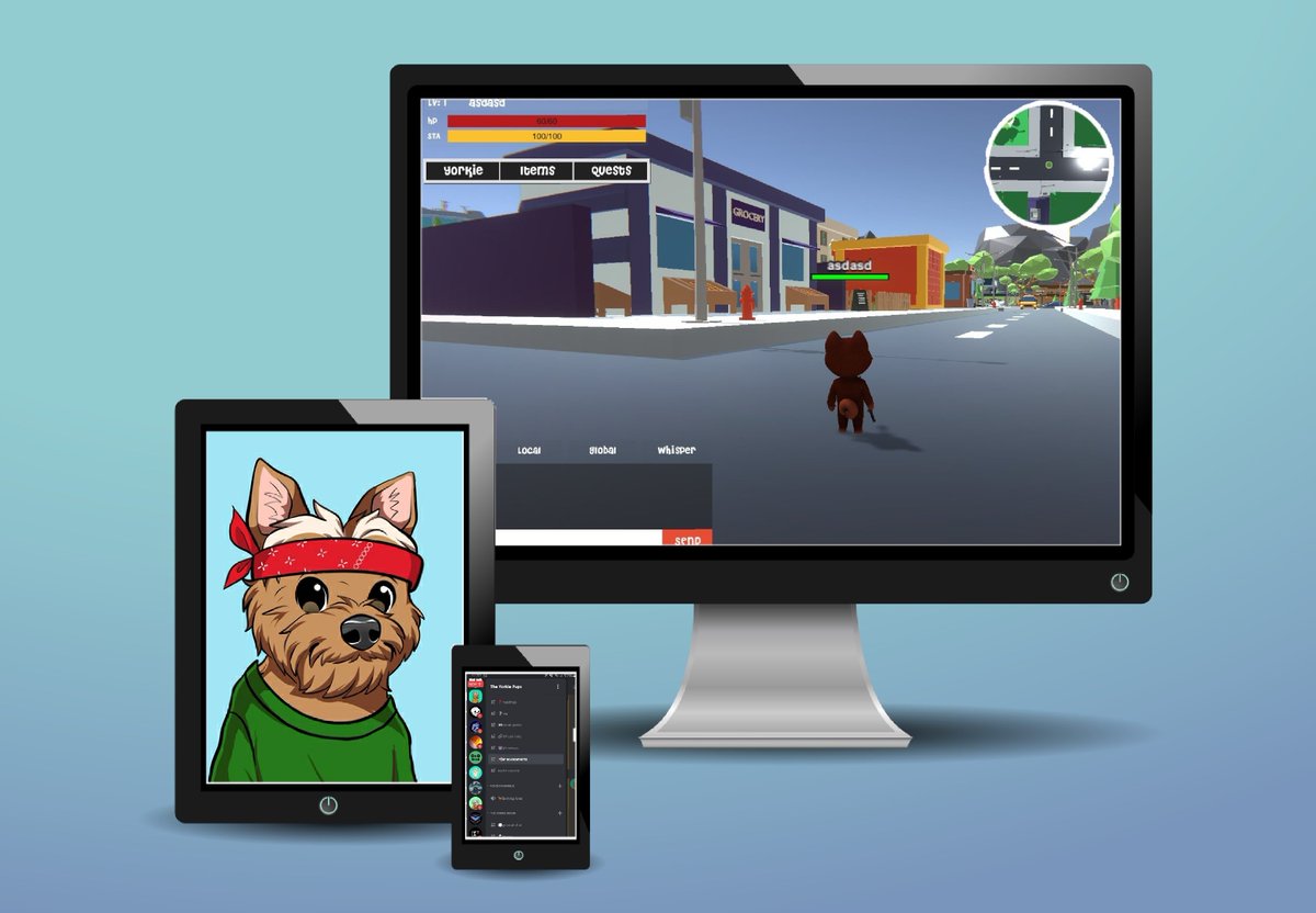 TheYorkiePups's tweet photo. If you are on PC, tablet or mobile we have you covered in the yorkieverse....
Join the discord today.
https://t.co/E1Uofx5Vu3
#Yorkieverse #YorkiePups #NFTGaming https://t.co/5ioAqLFgAy