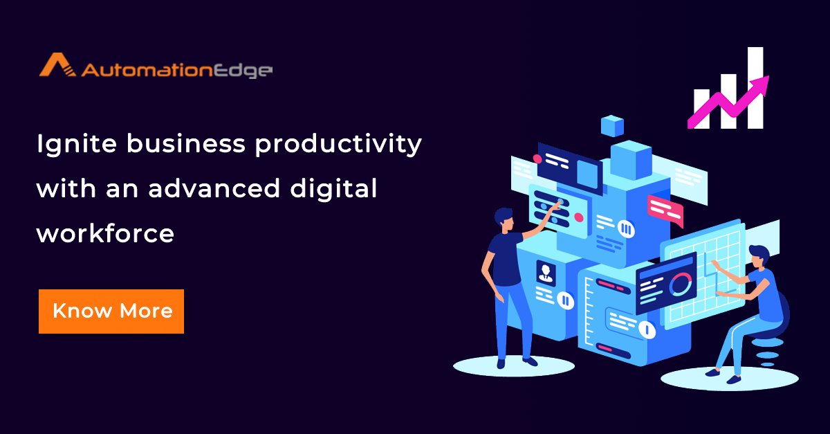 AutomationEdge's tweet photo. #Roboticprocessautomation as one of the key technologies to achieve #Hyperautomation, expertly uses software robots to automate all mundane and repetitive tasks by emulating human actions with the digital systems.
See how: https://t.co/Tn2vC00XQ4

#ConversationalRPA #AI https://t.co/EH5xwPL7bY