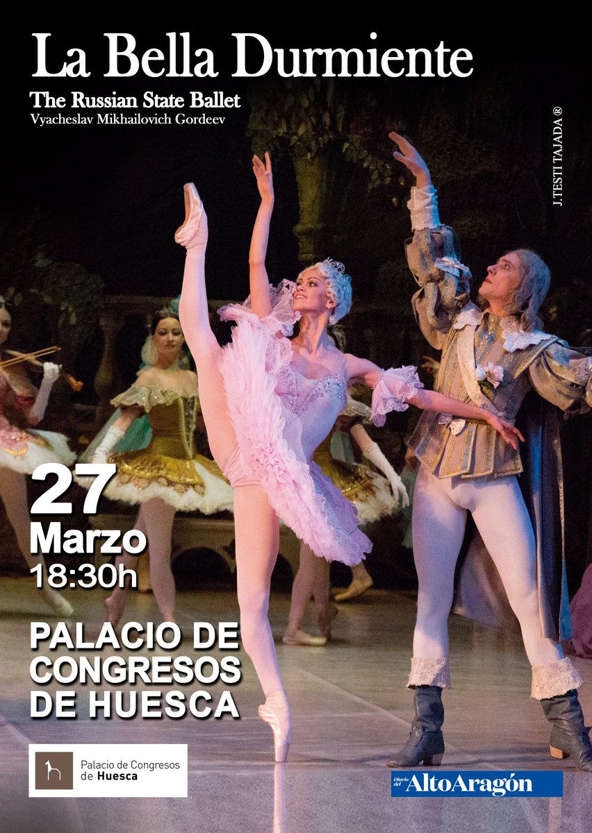 pcongresoshu's tweet photo. ❣️The Russian State Ballet de Vyacheslav Mikahilovich Gordeev presenta el Ballet🩰de "La Bella Durmiente", galardonado con el premio de la Asociación de Empresarios de Europa Occidental "Por la producción más ambiciosa del año 2000".
✍️Domingo, 27 de marzo
🕡18H30 
📍 Auditorio https://t.co/tob6Y8f80z