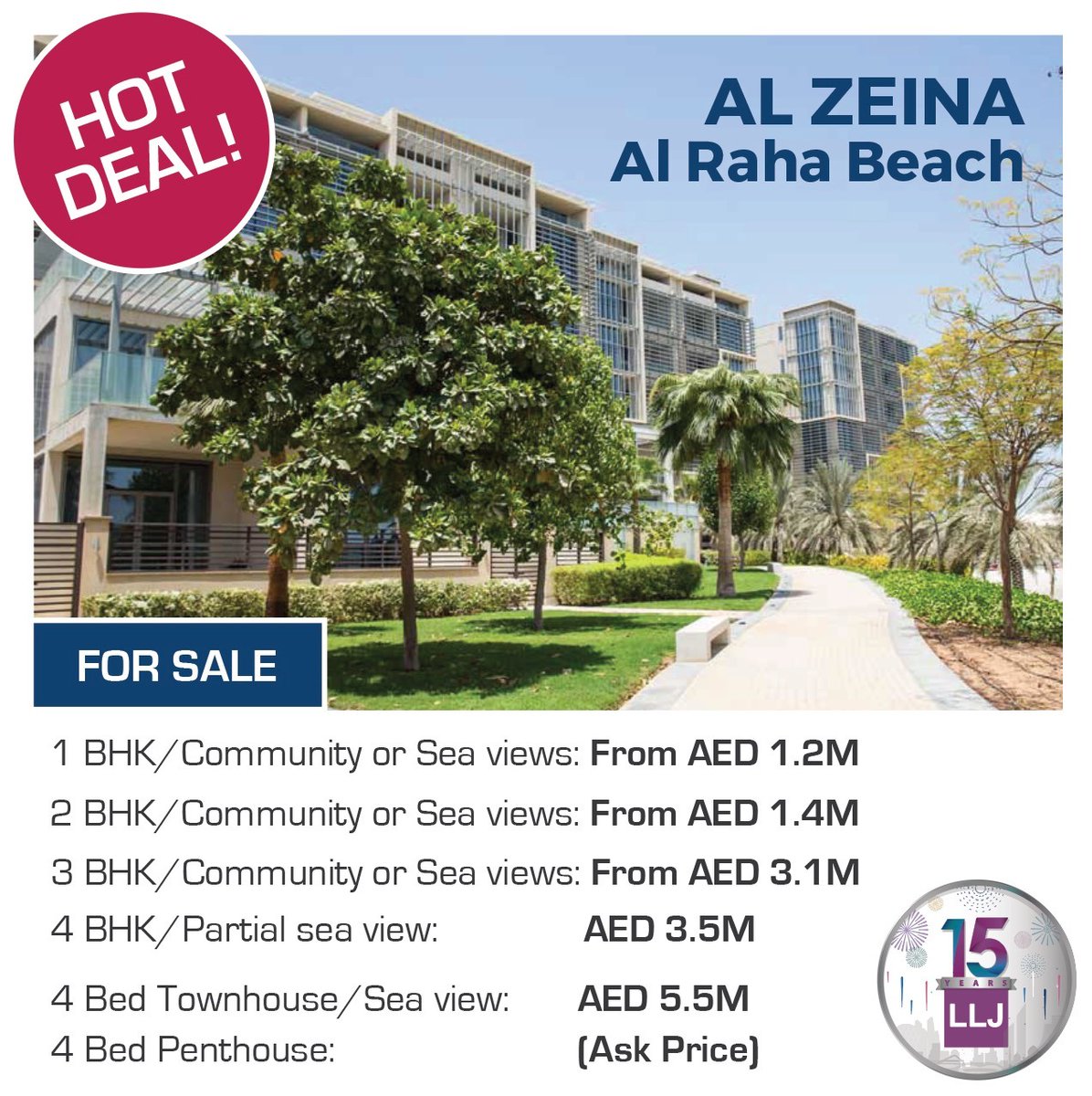 LLJAsset's tweet photo. *𝐇𝐎𝐓 𝐃𝐄𝐀𝐋𝐒 𝐎𝐅 𝐓𝐇𝐄 𝐖𝐄𝐄𝐊*

Contact us on:
+971 2 495 0700 or customerservice@lljasset.com

#forsale #abudhabi #realestateabudhabi #hotproperties #hotdeals #alrahabeach #abudhabiproperties #investment #tobuy #lljasset #myabudhabi #alzeina #almuneera #albandar https://t.co/vOG1RCyMQE