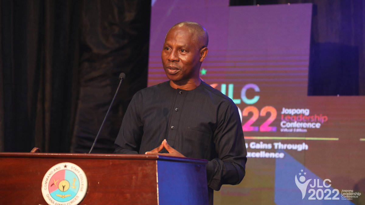 thejospongroup's tweet photo. ‘’Your processes can be good but your business would fail if you don’t have good people.’’ ~Mr. George Owusu-Ansah (MD, Unilever Ghana PLC) #JLC2022 https://t.co/90q7UlVIbn