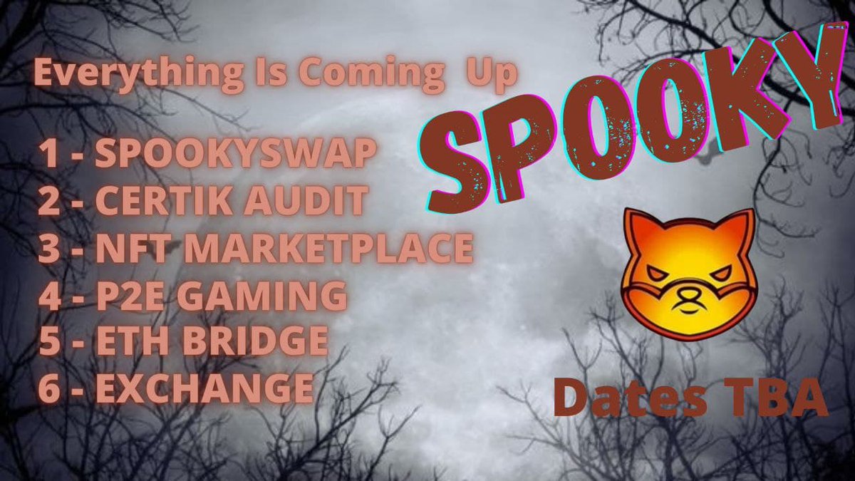 spookyshibalpha's tweet photo. 🚨🚨2.2 TRILLION SPOOKYSHIBA GIVEAWAY🚨🚨
RULES FOR ENTRY:
✅FOLLOW: @ShibaSpooky @spookyshibalpha 
✅LIKE &amp; RT: THIS POST &amp; @ShibaSpooky PINNED POSTS
✅COMMENT AND TAG 3 FRIENDS WITH #SPOOKYSHIBA #TOTHEMOON
✅JOIN OFFICIAL TG: https://t.co/VeyWP3QFVM

💵https://t.co/pEUbzl5bHb https://t.co/kHCvdk1z5C