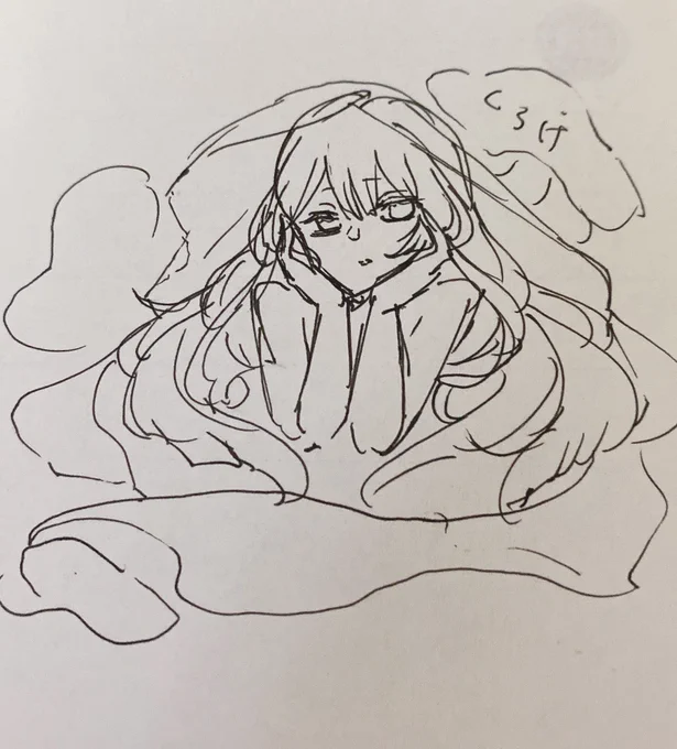 構図イメージかたまりました🤔
クラゲにするか金魚にするかお花にするか悩みどころです 