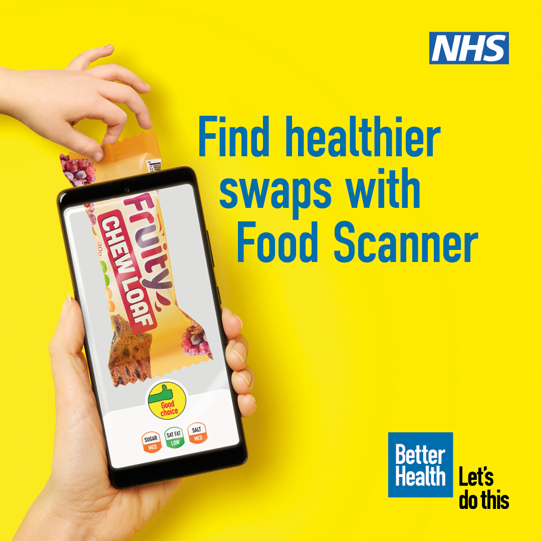 ParkMalmesbury's tweet photo. Can you be a Swap Rockstar? ⭐️🍎
The NHS Food Scanner App makes it easier for families to find healthier food and drink options.
All you need to do is scan, swipe and swap! @DorsetCCG @BH_Families #NHSFoodScanner https://t.co/12Zxt0HnC0