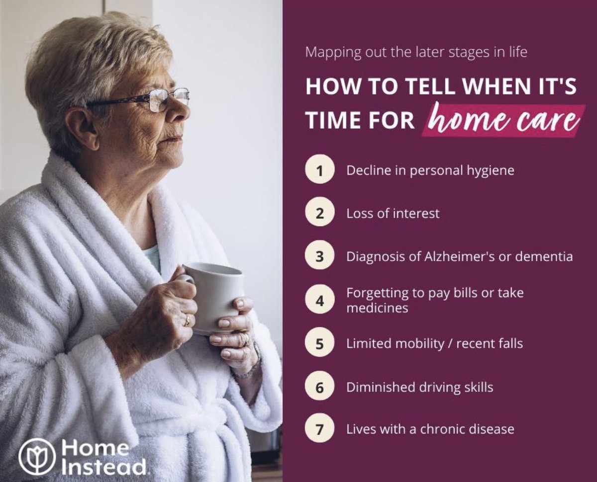 To know when home care may be needed for our loved ones can be difficult sometimes. 

Here is a list that can help identify when the time may come. 

For me info, help or questions feel free to call us on: 02081945100

#homeinstead #stokenewington  #london #homecare #seniorcare