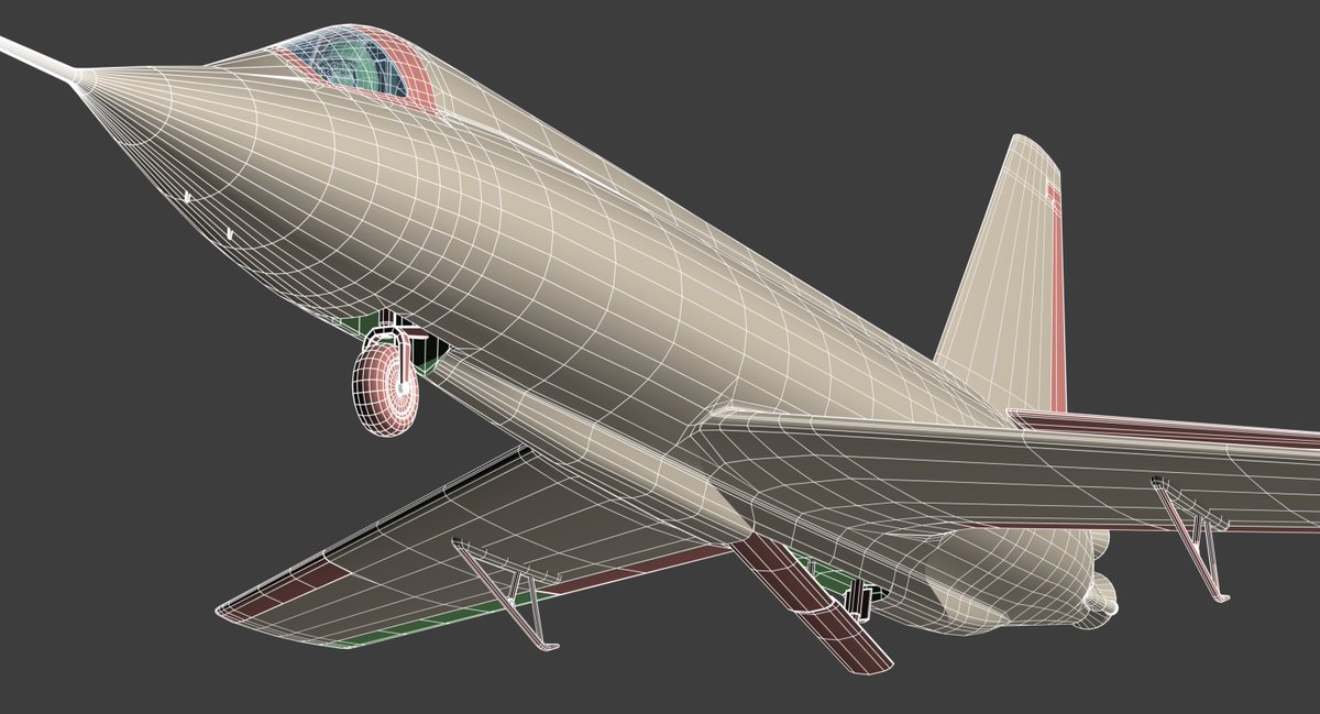 egpjet3d's tweet photo. Avión experimental #bellx2 "Starbuster" #xplane , capaz de alcanzar el Mach 3.  Hecho en #blender3d #b3d enlace, https://t.co/HaO6OpI89w https://t.co/bk8xG8wGgX