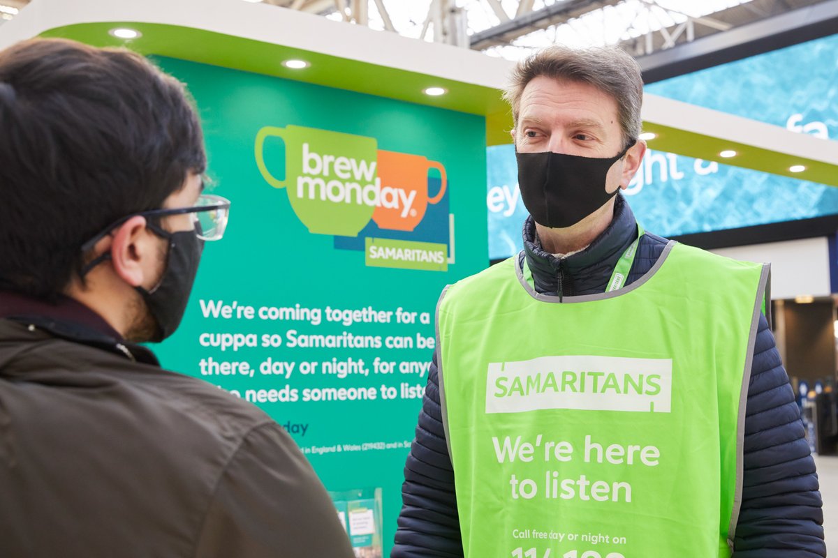 We helped <a href="/samaritans/">Samaritans</a> launch #BrewMonday at <a href="/LondonWaterloo/">London Waterloo</a> this morning, with artist <a href="/NathanWyburnArt/">Nathan Wyburn Artist</a> and a host of others from the railway industry. Take time out today for a cuppa and a chat - you won't regret it.