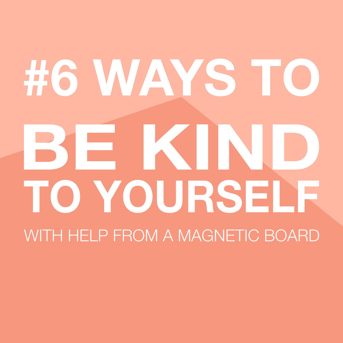 Read our latest tips over on our #blog about how your #magneticboard can help you be kind to yourself in 2022

bit.ly/3FAesqj

#BeKind #MotivationalQuotes #inspirational