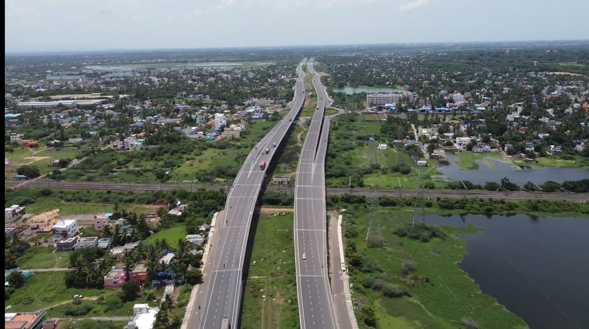 UpdatesChennai's tweet photo. Snapshot of Chennai's 63Km Long Outer Ring Road (ORR)..
📸: Explore India (YT) https://t.co/0aXDkqGzLW