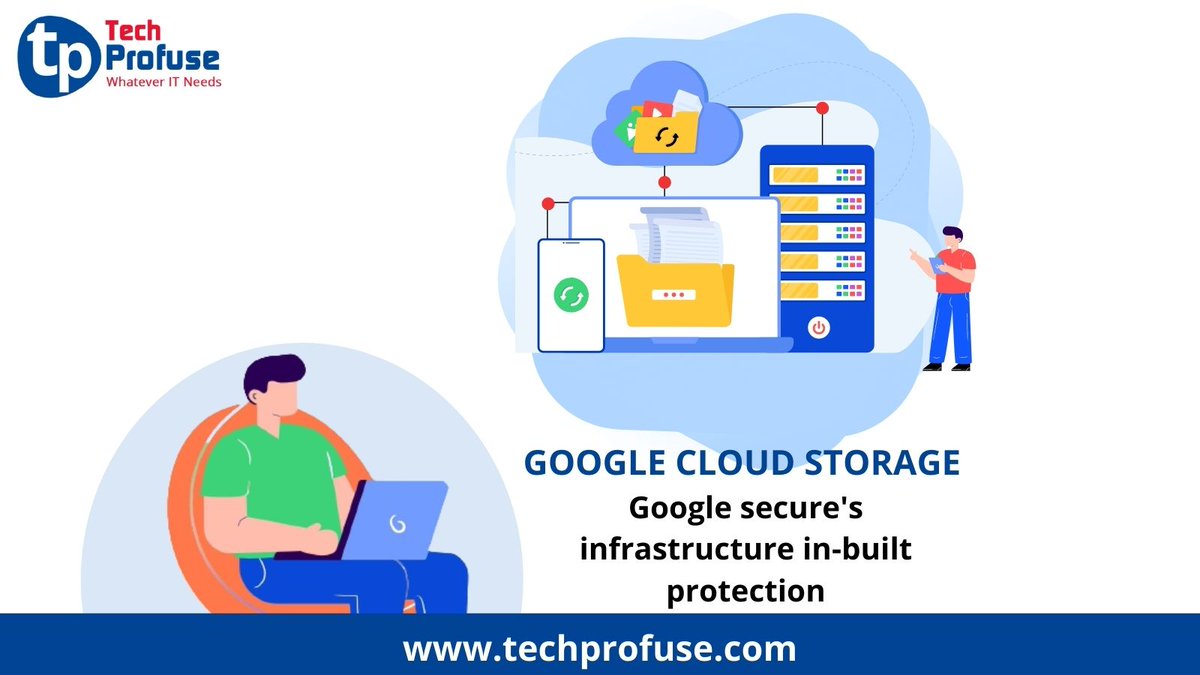 techprofuse's tweet image. Get Google Cloud Storage - A place where you can store all your data securely with an infrastructure built - in protection from @TechProfuse. Google Cloud offers unlimited storage space and can be accessed easily by anyone.
#GoogleCloud #GoogleCloudStorage #techprofuse