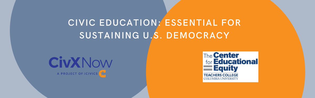 Join #CivXNow & @TeachersCollege on Fri (1/21/22) for a jointly hosted webinar featuring the country’s leading civic education scholars sharing the latest research findings on the links between civic education & civic engagement later in life. Register at: bit.ly/30LRduW