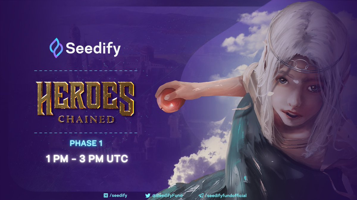 Knights, you better be ready to conquer the lands of Ventuna for the <a href="/HeroesChained/">Heroes Chained 🔺</a> #IGO has just started!🔥

🔗Access the pool here: bit.ly/3zvW1BQ

👉The pool will be open until 3 pm UTC with guaranteed allocation for all tiers. 

⏰Phase 2 (FCFS) starts at 5 pm UTC.