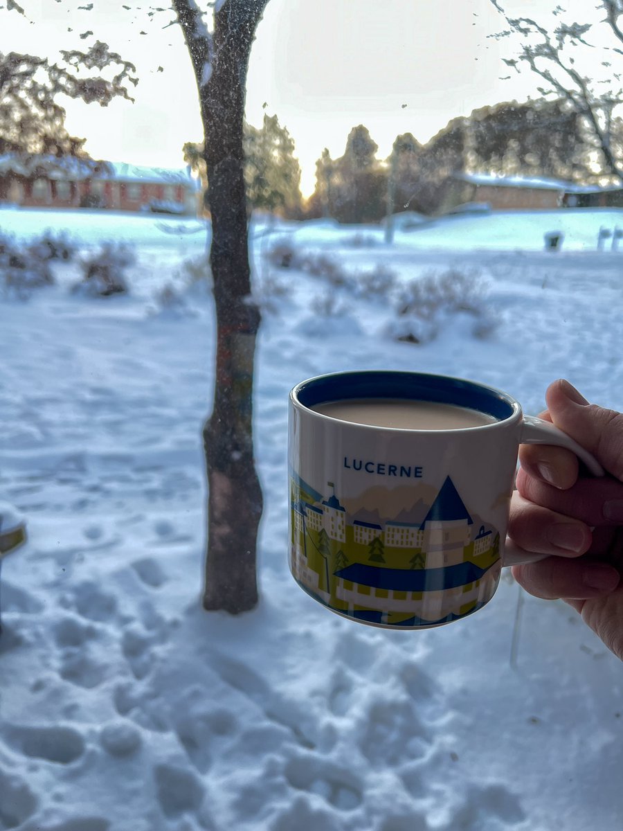 Rare snowy day here…fitting cup for this day!