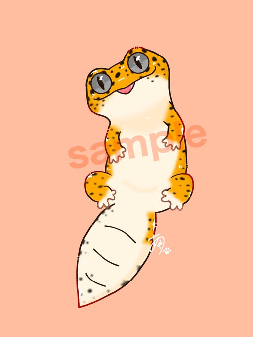 ヒョウモントカゲのtwitterイラスト検索結果