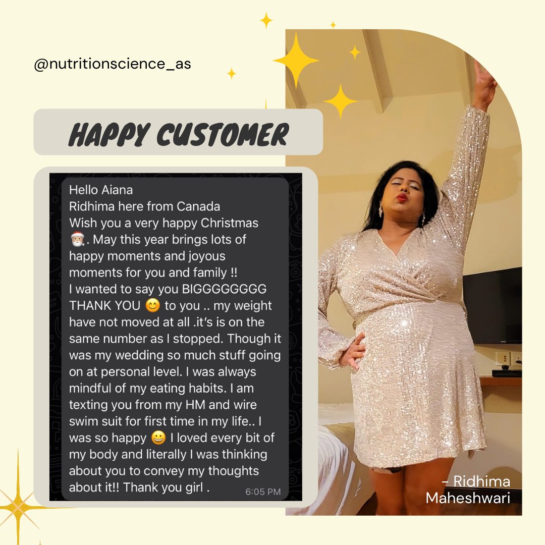 as_aaina's tweet photo. How Ridhima gained confidence over her lovely body.
Ridhima went on to do the plan before her wedding, and amidst these preparations, she managed to stall her weight , love herself even more and learnt about portion control.
.
.
#nutritionscience_as #nutrition #aainasinghal https://t.co/DZnGXu4q91