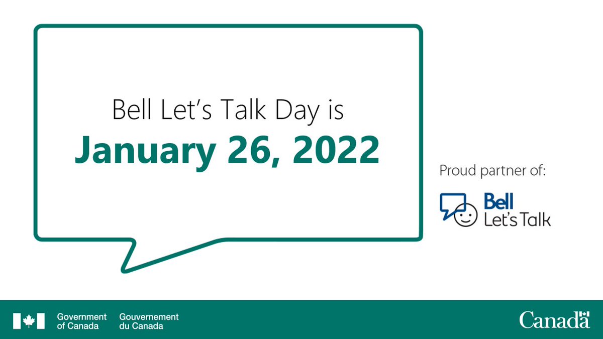 School_GC's tweet photo. 🗣️The Government of Canada #BellLetsTalk 2022 is on Jan. 26! 
Join the Spotlight on Peer Support event and learn how to navigate the psychological impacts of COVID-19 at work and at home. #GCMentalHealth
https://t.co/rggW0vAeld https://t.co/0knjLtiJtZ
