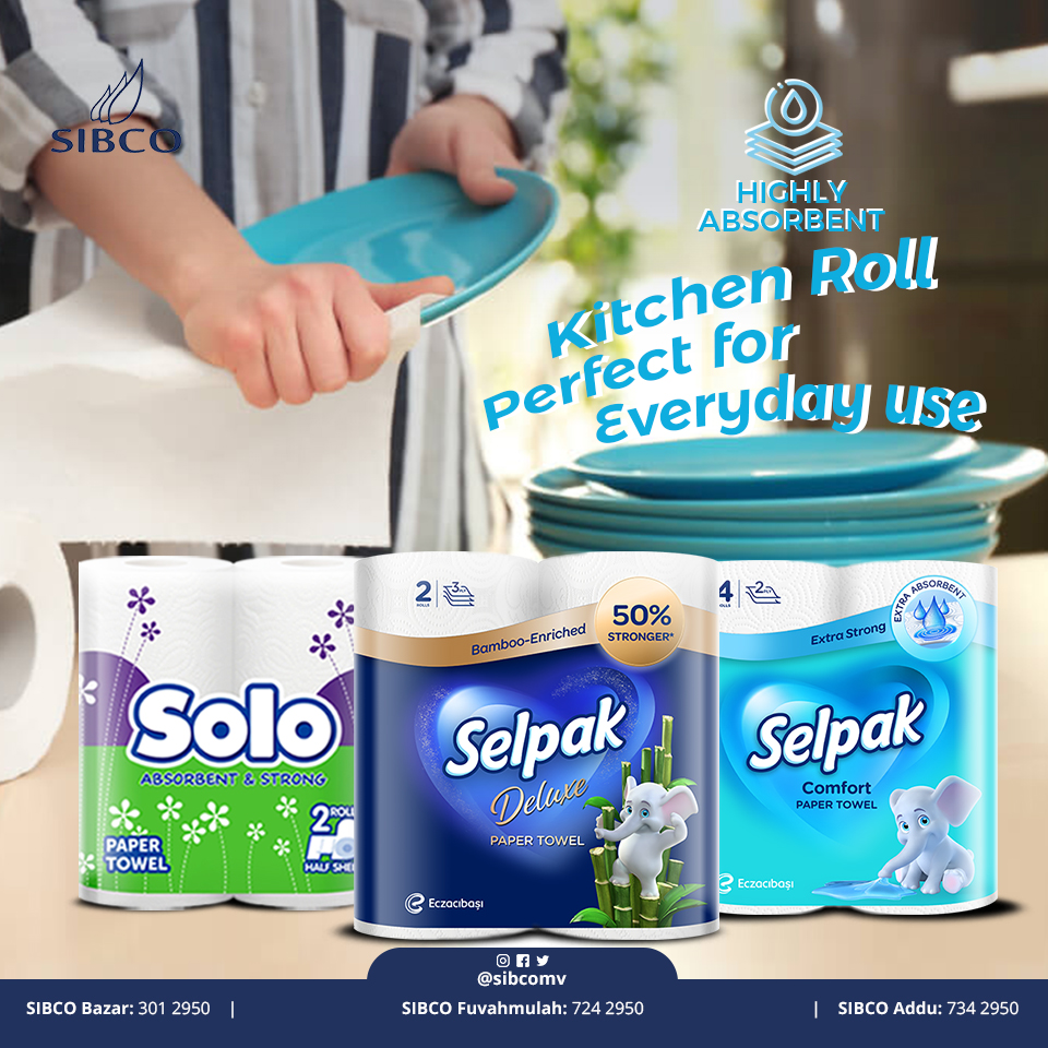 sibcomv's tweet photo. Selpak &amp; Solo Kitchen Rolls are your biggest supporter in creating a hygienic and healthy environment for your family! 

#sibcomv #selpak #solo #kitchenrolls https://t.co/mFjE5dfzwM