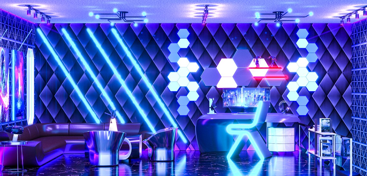 BrainDanceLab's tweet image. When Gamers decide to decorate their house with R🟥G🟩B🟦😂