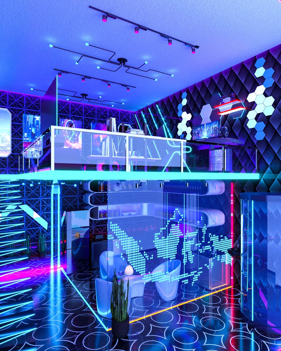 BrainDanceLab's tweet image. When Gamers decide to decorate their house with R🟥G🟩B🟦😂