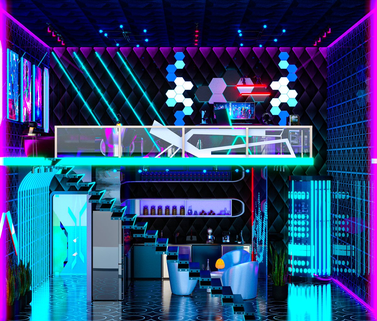 BrainDanceLab's tweet image. When Gamers decide to decorate their house with R🟥G🟩B🟦😂