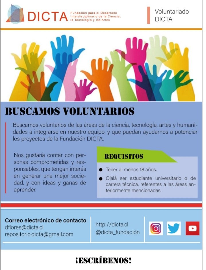 Invitación 
#scicomm 
#interdisciplina
#ciencia 
#arte 
#Tecnologia 
#humanidades